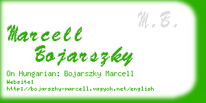 marcell bojarszky business card